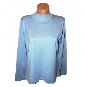 XL Светлосин пуловер от вискоза