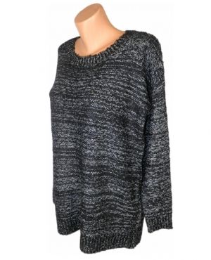XXL-XXXL Мек рошав пуловер със цип отзад ( с етикет) UK 22/24 UK26/28