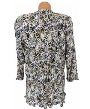 XXL Еластична асиметрична плисирана блуза