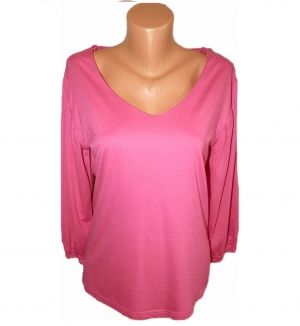 L-XL Розова трикотажна блуза от вискоза