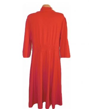 XL Червена индийска трикотажна рокля.