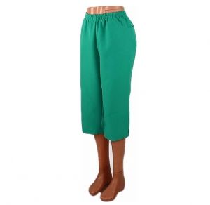 Зелен панталон на ластик 