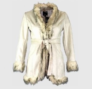 M-L Красиво и топло палто от изкуствена козина 
