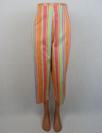 XL-XXL Еластичен памучен цветен панталон