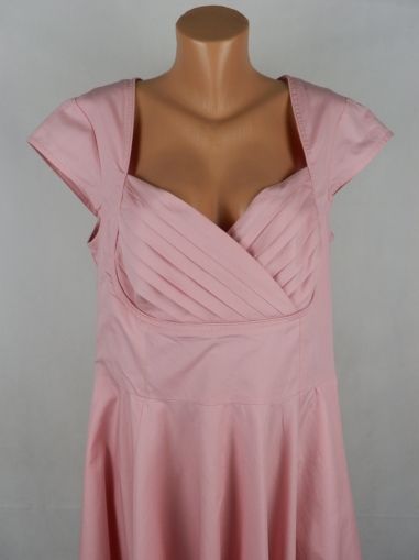 XL Розова памучна индийска рокля 