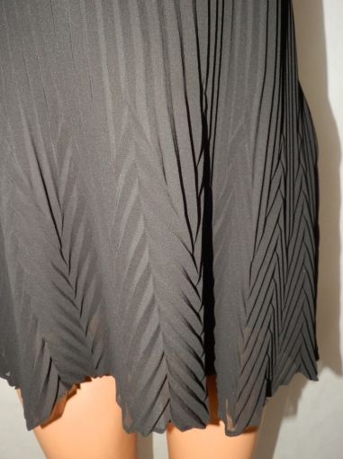 L Красива плисирана шифонова блуза-туника с украси
