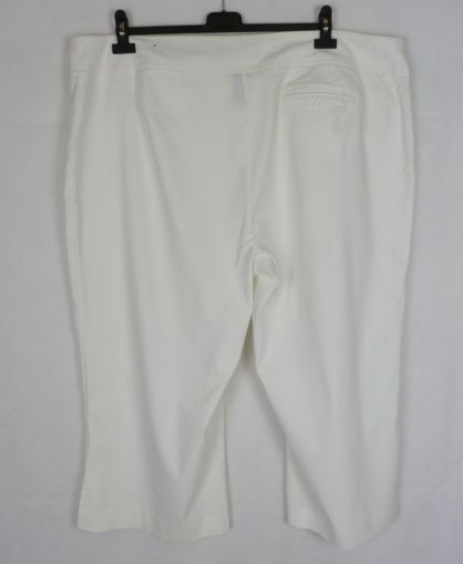 Бял еластичен панталон с широка талия от район Lane Bryant