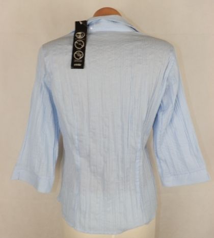 L Плисирана памучна риза с пайети ( с етикет)