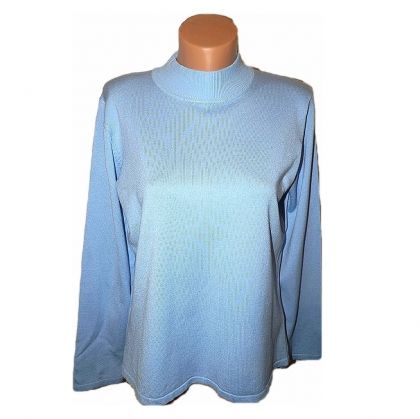 XL Светло син пуловер от вискоза