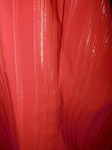 Червена памучна еластична риза с люрексова нишка Liz&amp;Me