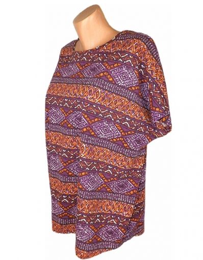Цветна трикотажна памучна блуза Laura Torelli