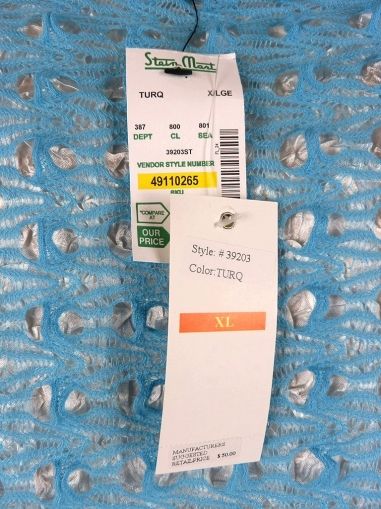 XL Интересна плетена тюркоазена туника (с етикет)