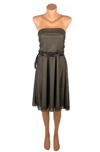 XXL Michelle  Красива еластична рокля от мрежест плат без презрамки