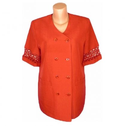 XL Червено сако с красиви ръкави