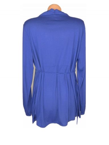 XL Трикотажна двойна лилава блуза с украси