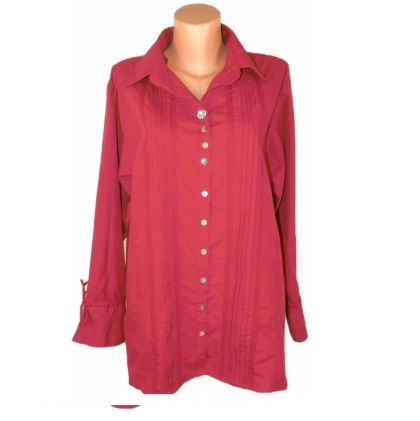 XXL Много лека памучна червена блуза (с етикет)