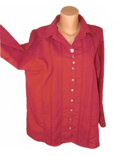 XXL Много лека памучна червена блуза (с етикет)