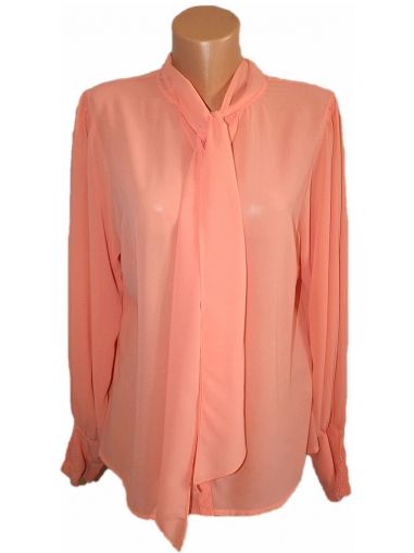 XL VILA Нежна праскова шифонова  блуза (с етикет)