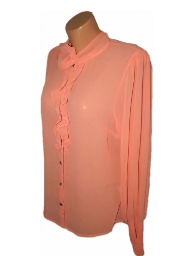 XL VILA Нежна праскова шифонова  блуза (с етикет)