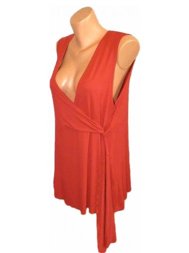 XL Червена трикотажна блуза