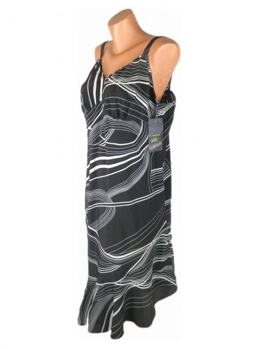 XXL Лека индийска асиметрична рокля от сатен(с етикет)