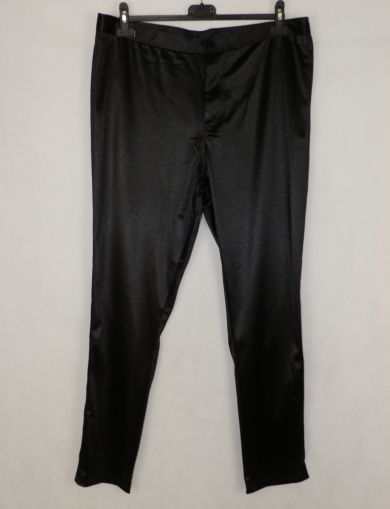 XL Еластичен черен слим панталон 