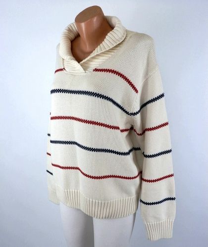 XXL Плътен памучен пуловер