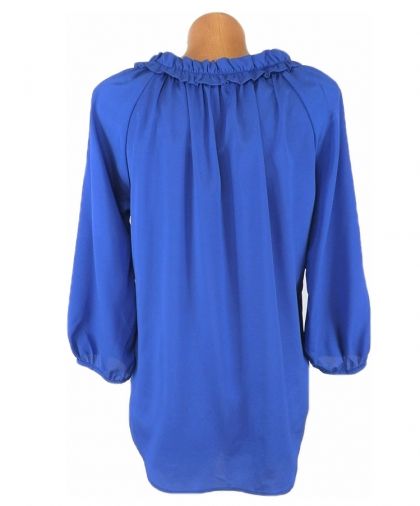 Лека блуза в турско синьо