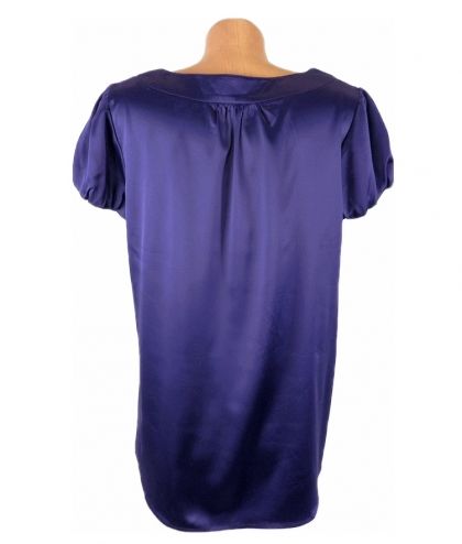 Лилава блуза от сатен Mila