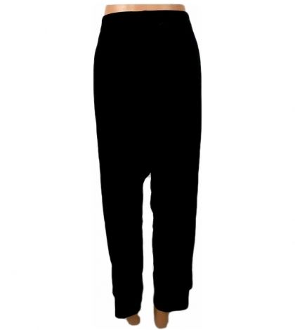 XXL Черен еластичен кадифен панталон 