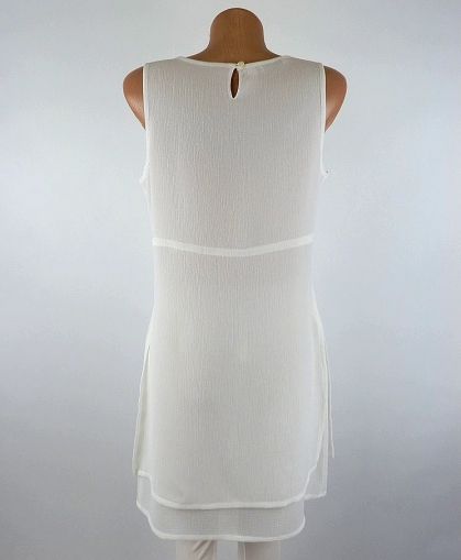 Бяла двойна рокля-туника MEXX