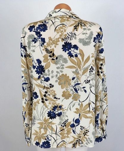 L-XL Красива шифонова блуза с флорална рисунка