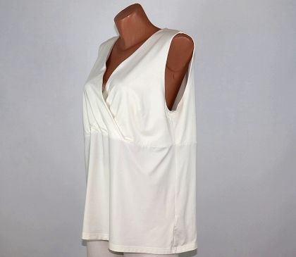 Кремава еластична блуза H&amp;M