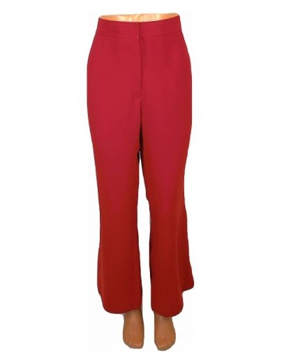 Червен класически прав панталон Marks&amp;Spencer