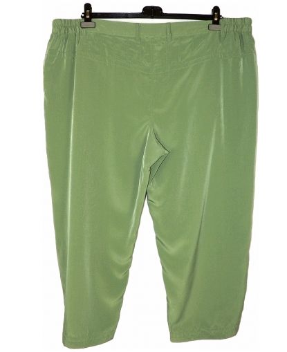 Зелен панталон от сатен Zazar