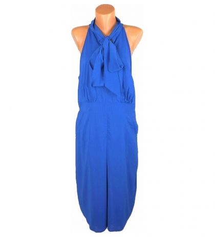 XL Синя шифонова индийска рокля