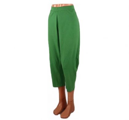 XXL Трикотажен зелен памучен панталон на ластик ( с етикет)