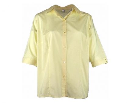XXXL Лека жълта памучна риза