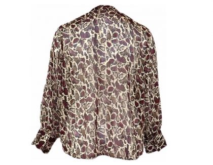 Шифонова блуза с люрексова нишка