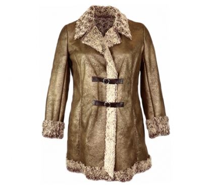 (Марина) XL Красиво палто от интересна материя