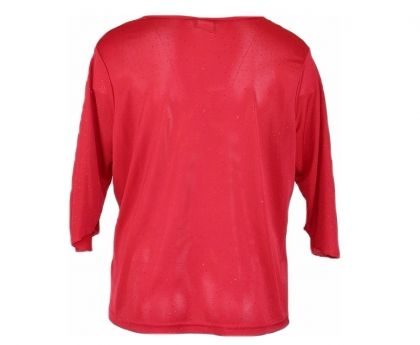 Еластична червена блуза
