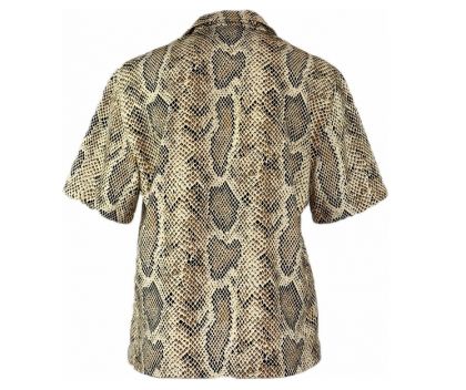 Риза тип сако със змийска рисунка