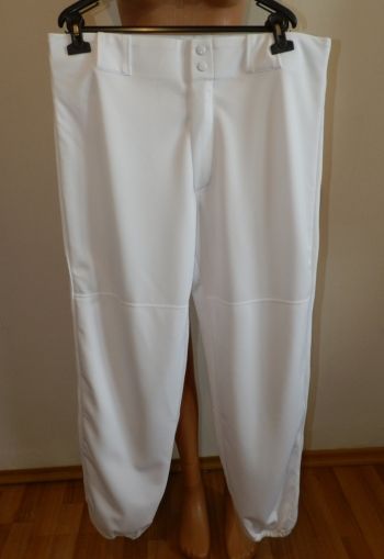 XXL Бял еластичен панталон с широка талия на ластик
