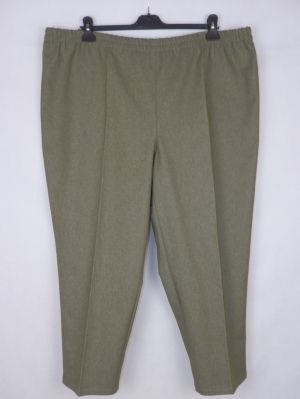 XXL-XXXL Зеленикав панталон на ластик от джинсова материя