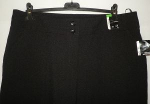 XXL Черен панталон с широка талия (с етикет)