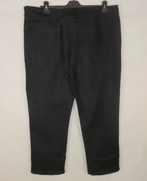 XXL Черни еластични дънки с маншети