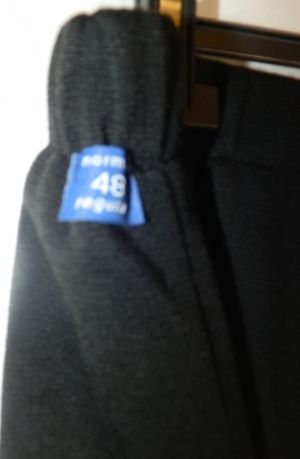 XXL Черна трикотажна пола на ластик за зима (с етикет)