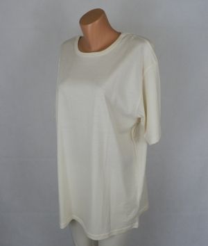 XXL-XXXL Кремава памучна блуза - органичен памук