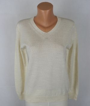 Кремав вълнен пуловер-мерино вълна Cedar