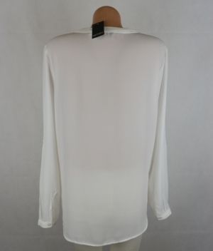 Бяла шифонова блуза с ръкави-трансформери Esmara